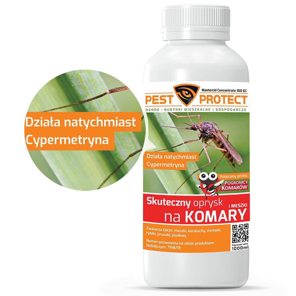 Oprysk na Komary PEST PROTECT 1L do Ogrodu na Działkę