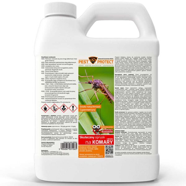 Mocny oprysk środek na komary PEST PROTECT 5L