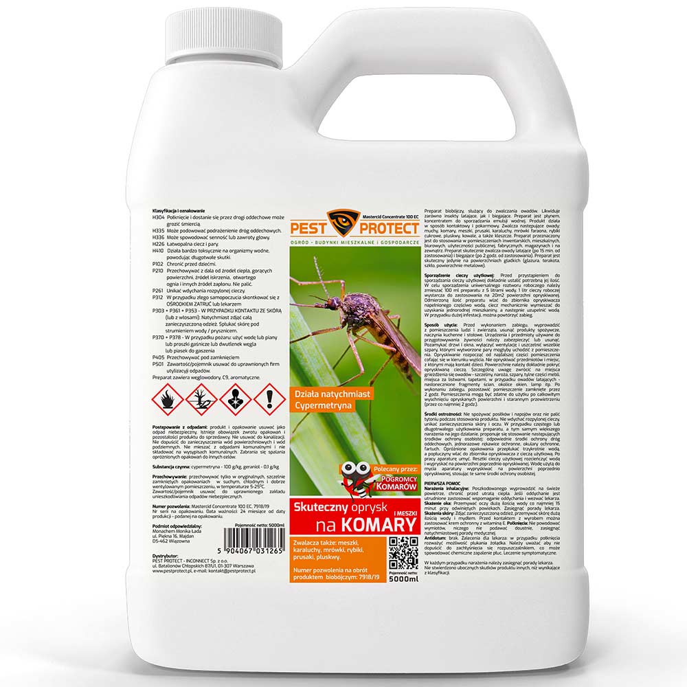 Mocny oprysk środek na komary PEST PROTECT 5L