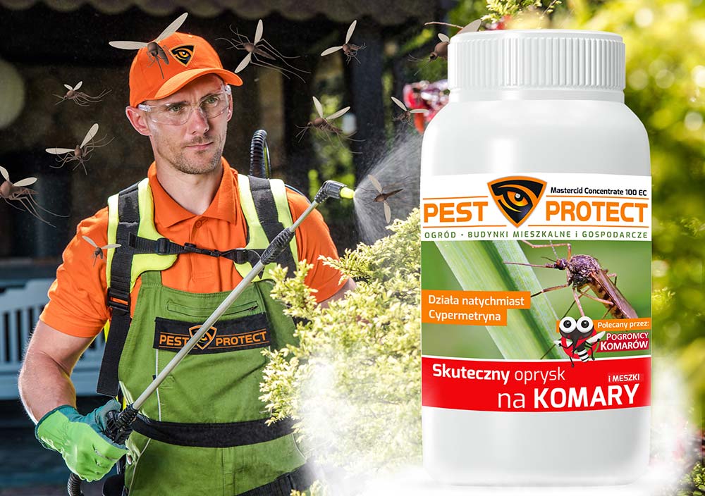 Oprysk na Komary Kleszcze Meszki PEST PROTECT 250ml Polecany przez Ekspertów