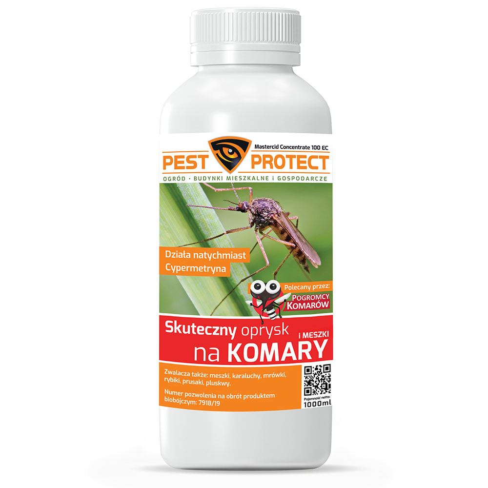 Skuteczny Oprysk na Komary Kleszcze Meszki PEST PROTECT 1L