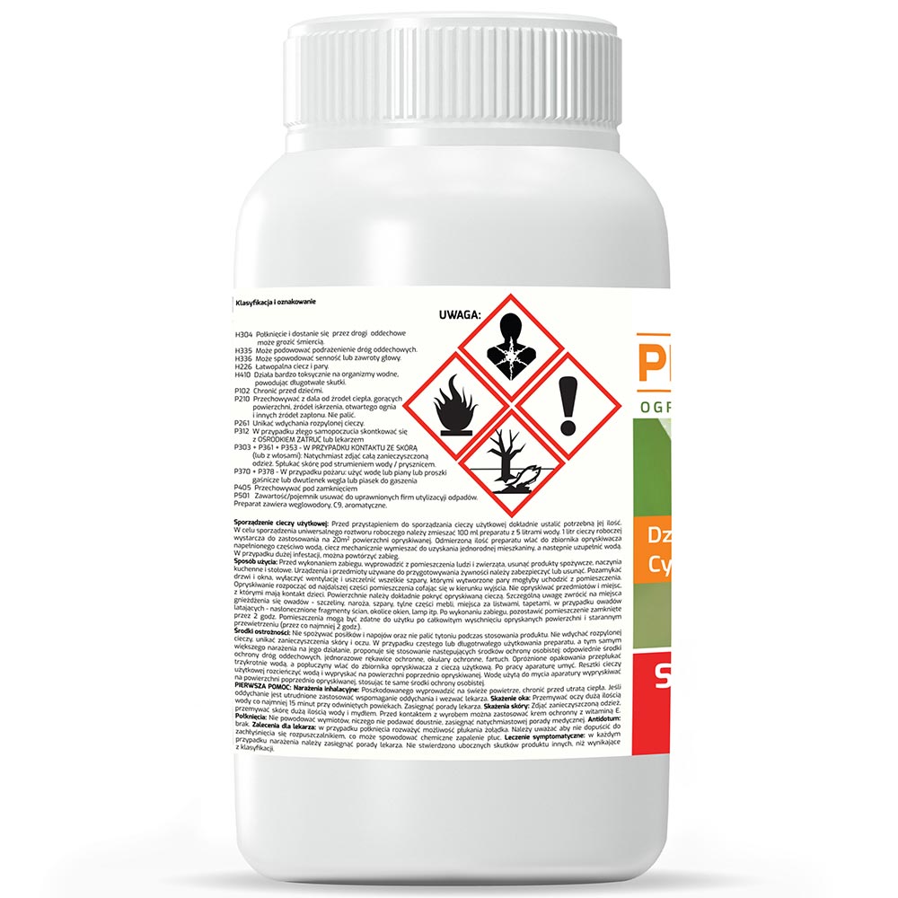 Skuteczny Oprysk na Komary Kleszcze Meszki PEST PROTECT 250ml Ostrzeżenia