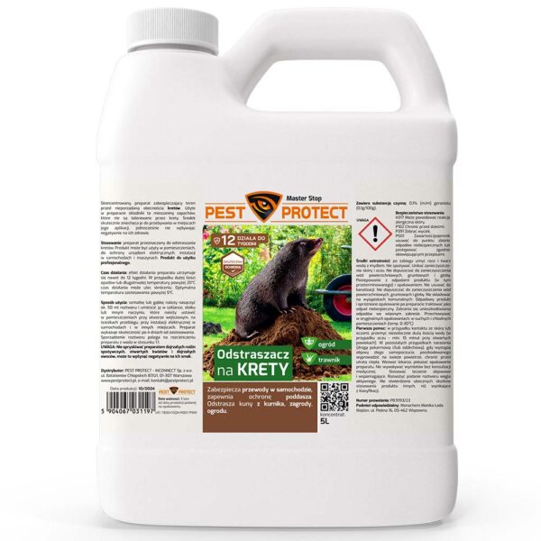 Odstraszacz na krety, kretów do ogrodu PEST PROTECT