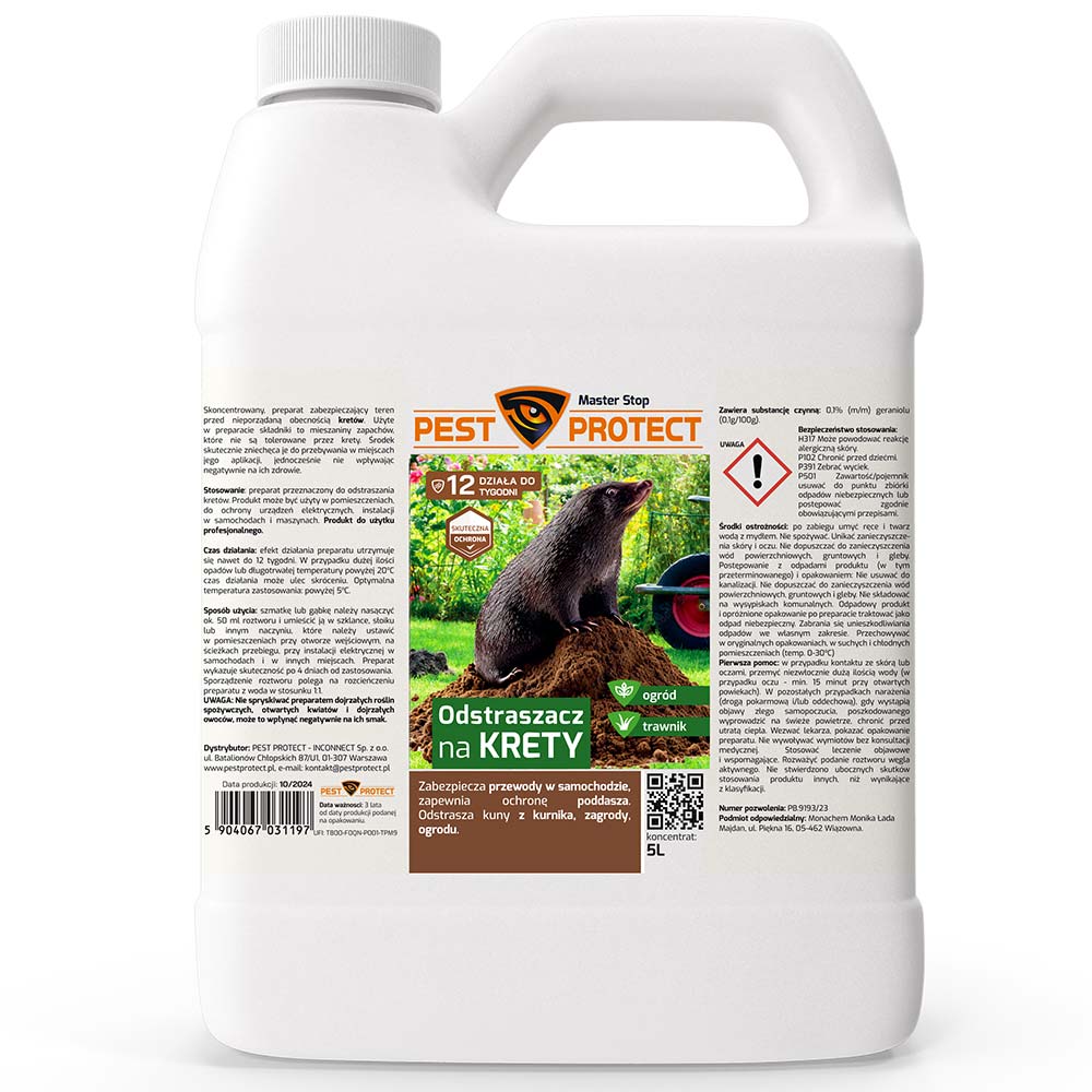 Odstraszacz na krety, kretów do ogrodu PEST PROTECT